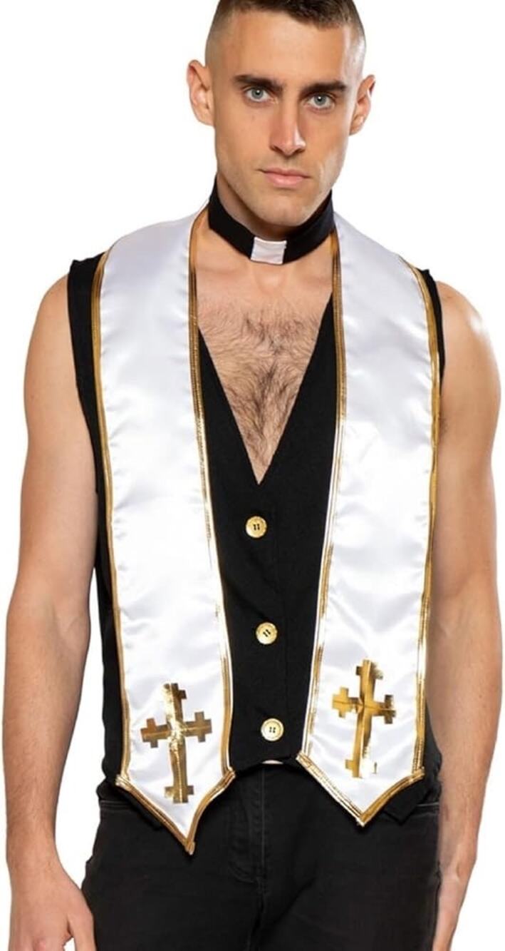 Roma Men's Priest Halloween Cosplay Costume